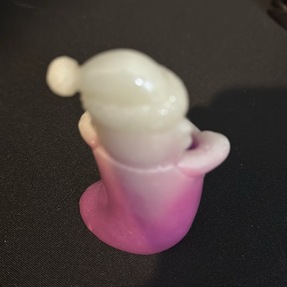 Adorable luminous resin Santa with an open stocking - Picture 3 of 7